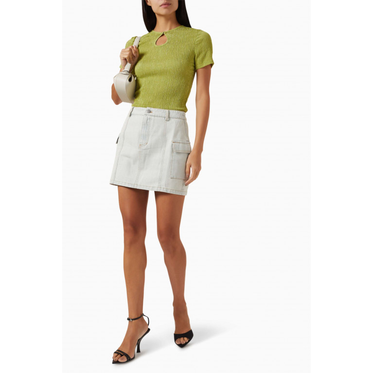 Mossman - Overpass Mini Skirt in Denim