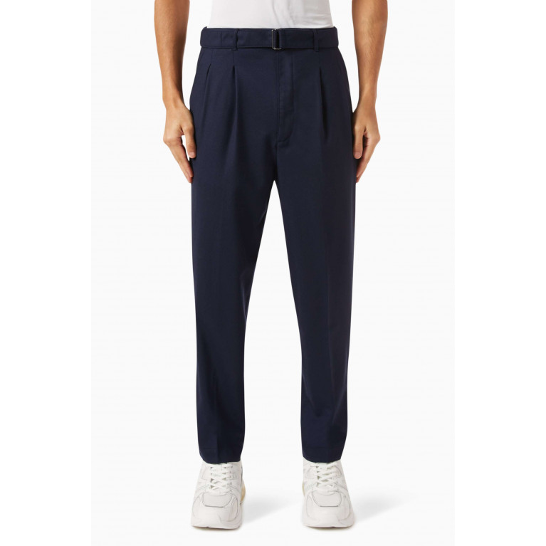 MICHAEL KORS - Belted Pants in Stretch Flannel