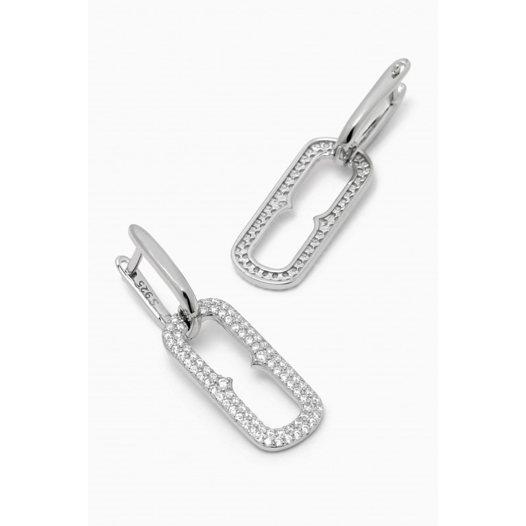 The Jewels Jar - Dina Hoop Earrings in Sterling Silver