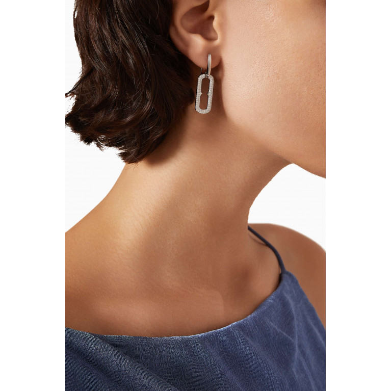 The Jewels Jar - Dina Hoop Earrings in Sterling Silver