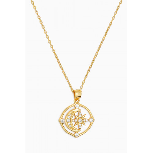 The Jewels Jar - Maha Pendant Necklace in 18kt Gold-plated Sterling Silver
