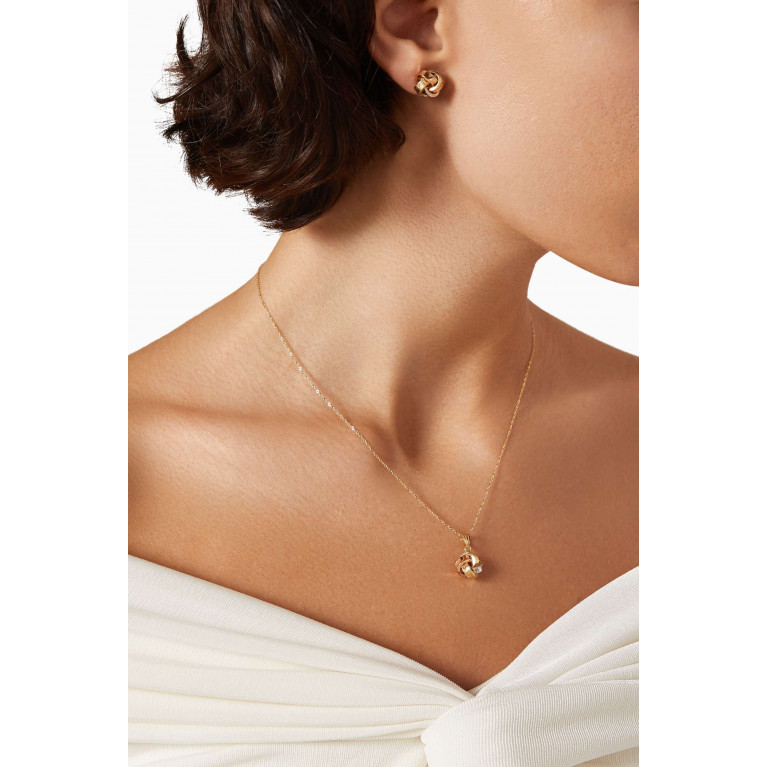 M's Gems - Rosana Stud Earrings in 18kt Gold