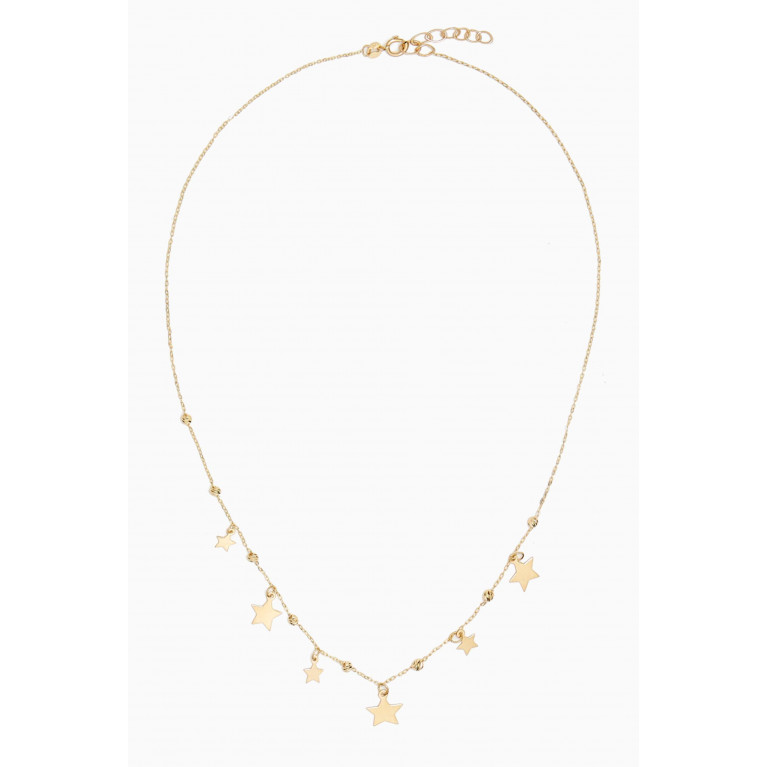 M's Gems - Asta Star Charm Necklace in 18kt Gold