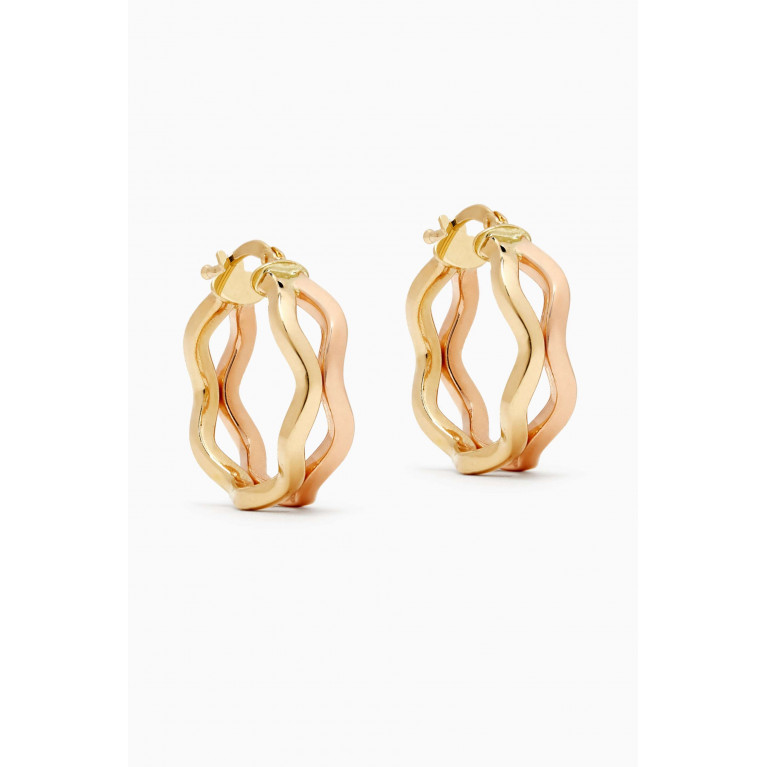 M's Gems - Fiorella Hoop Earrings in 18kt Gold