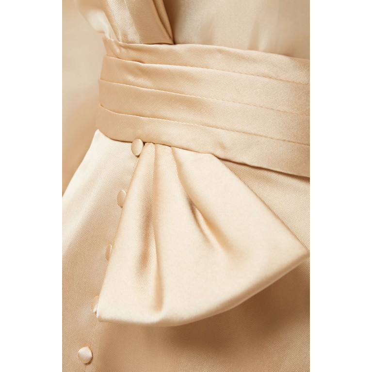 ILLUSTRELLA - Aponi Top & Maxi Skirt Set in Mikado & Organza
