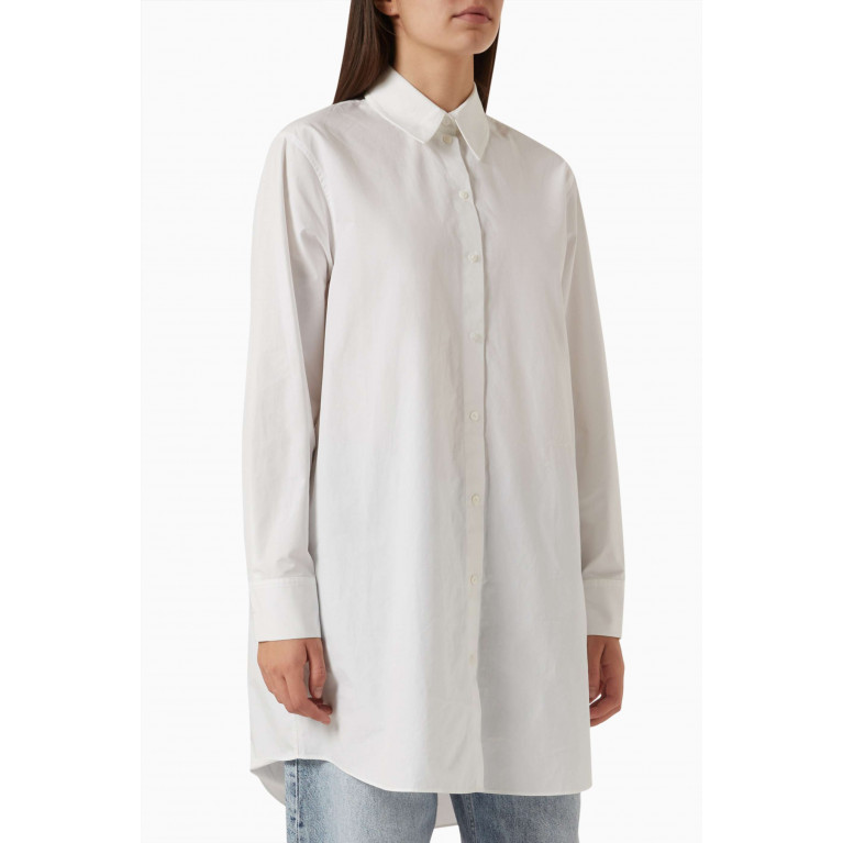 Karl Lagerfeld - Oversized Logo Tunic Shirt in Cotton