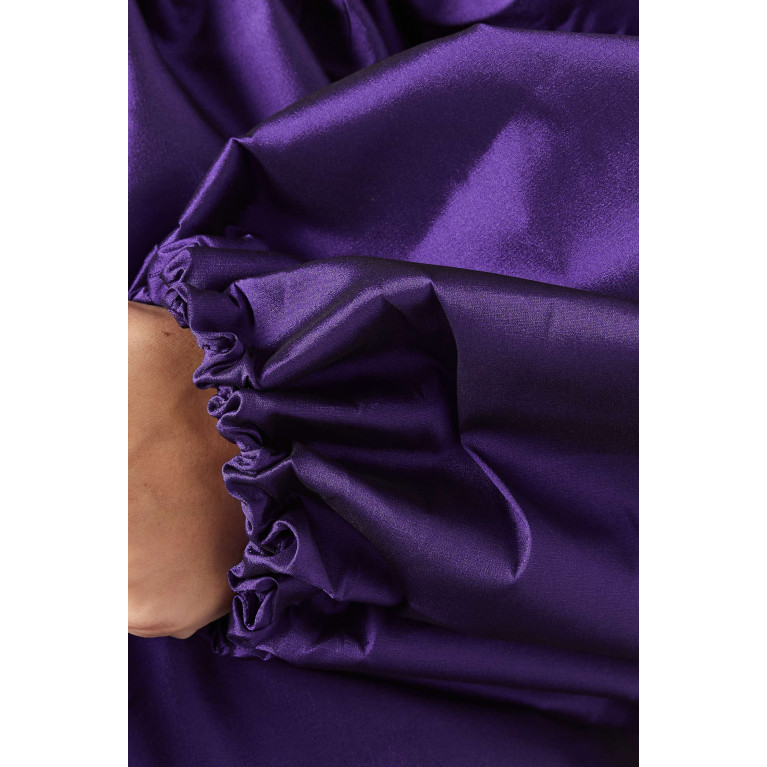 BERNADETTE - Bobby Off-shoulder Maxi Dress Purple