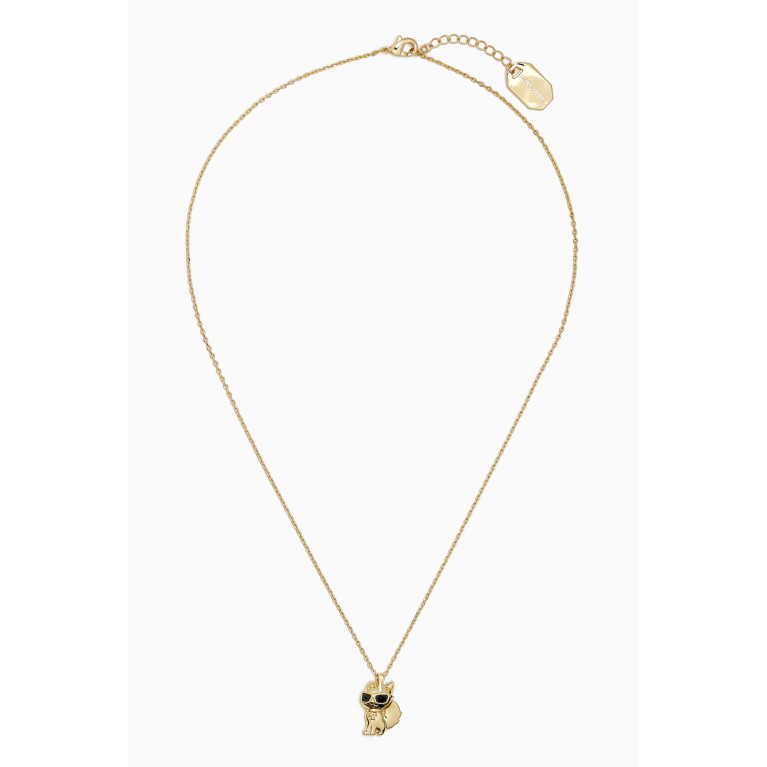 Karl Lagerfeld - K/Ikonik Choupette Necklace in Brass