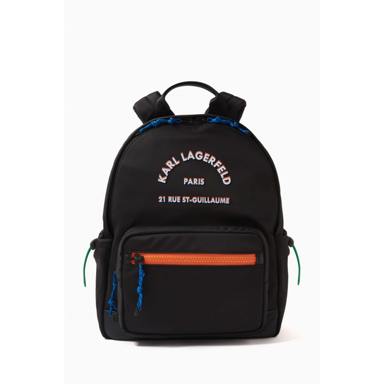 Karl Lagerfeld - Rue St. Guillaume Athleisure Logo Backpack in Recycled Nylon