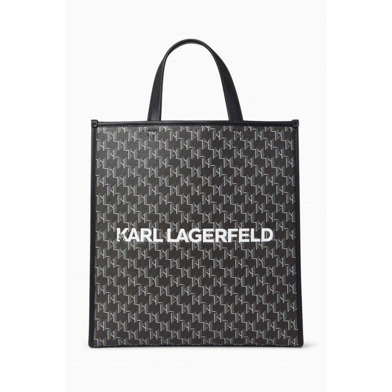 Karl Lagerfeld - Large K/ Monogram Klassik Tote Bag in Coated-canvas