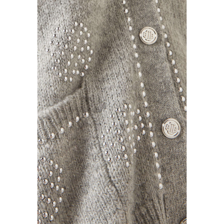 Maje - Moovstuds Embellished Cardigan in Wool-blend