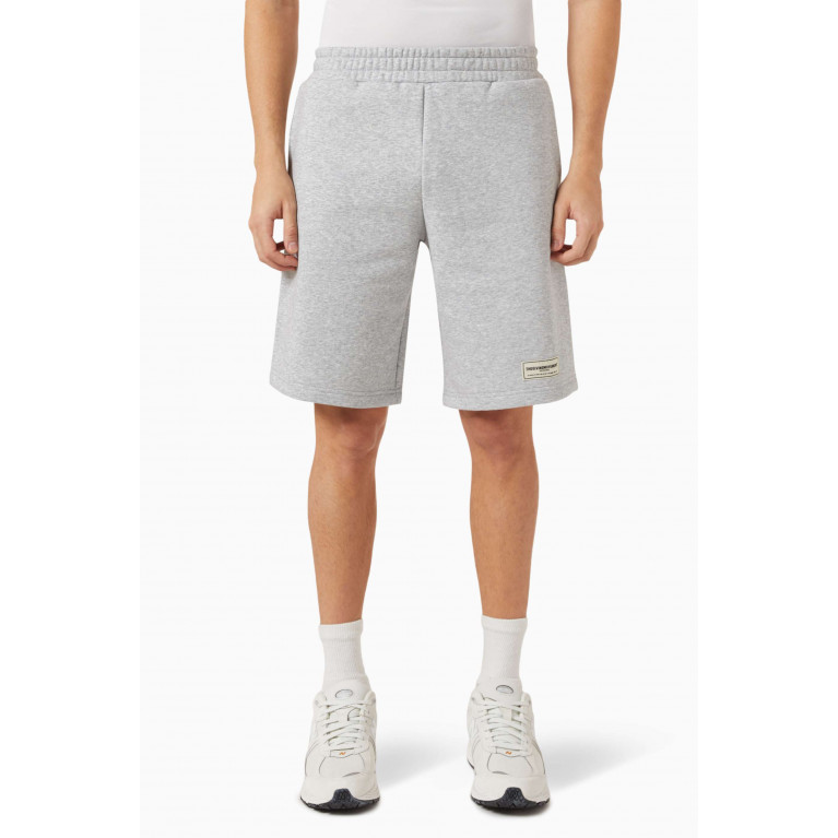 The Giving Movement - 10" Shorts in Organic Cotton-blend Grey