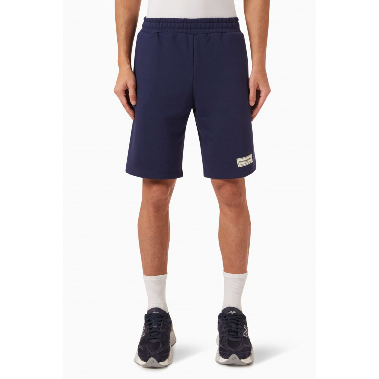 The Giving Movement - 10" Shorts in Organic Cotton-blend Blue