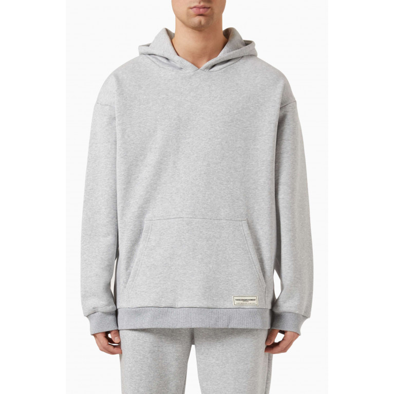 The Giving Movement - Oversized Hoodie in Organic Cotton-blend Grey