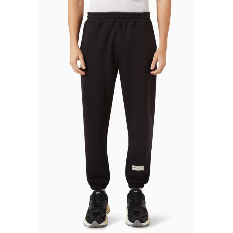 The Giving Movement - Regular-Fit 27" Joggers in Organic Cotton-blend Black