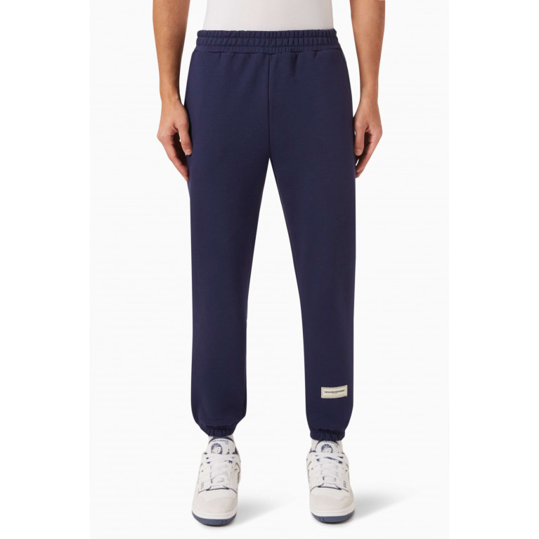 The Giving Movement - Regular-Fit 27" Joggers in Organic Cotton-blend Blue