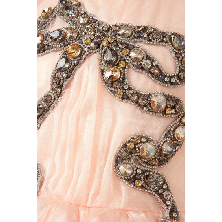 Marchesa Kids Couture - Bow Embellished Gown in Organza