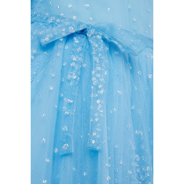 Marchesa Kids Couture - Glitter Embellished Gown in Tulle