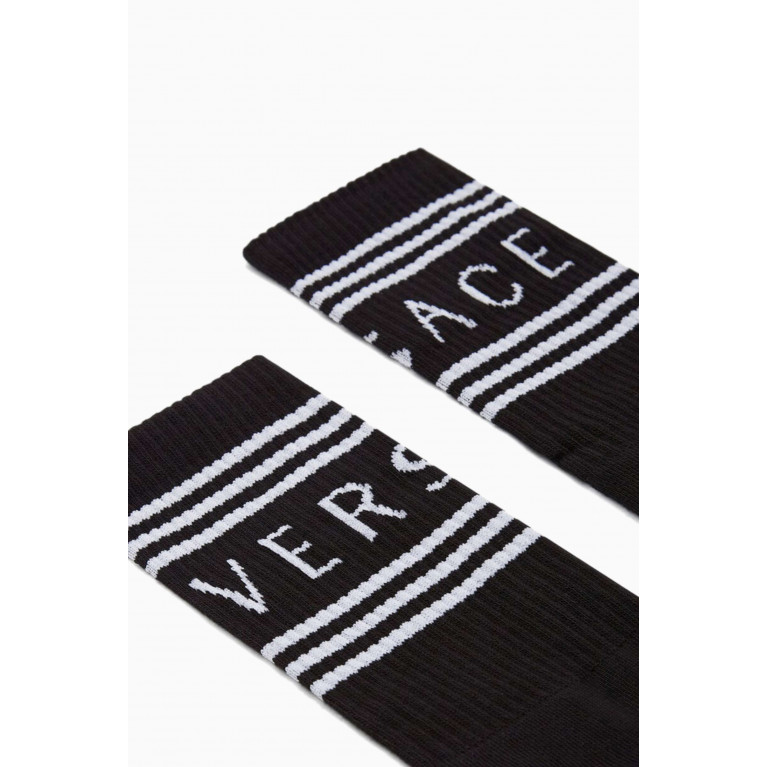 Versace - 90s Vintage Socks in Cotton-blend
