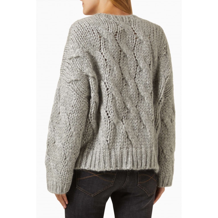Brunello Cucinelli - Cable-knit Sweater in Mohair-blend