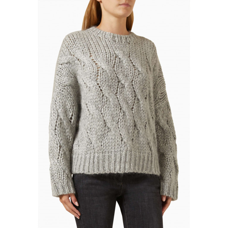 Brunello Cucinelli - Cable-knit Sweater in Mohair-blend