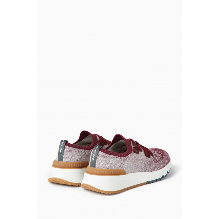 Brunello Cucinelli - Low Top Sneakers in Cotton Knit