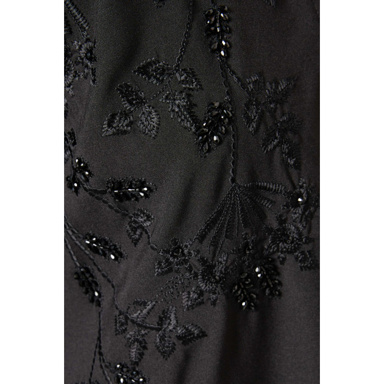 Rauaa Official - Embellished Abaya in Crepe