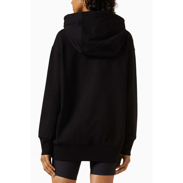 Versace - Embroidered Logo Oversized Hoodie in Cotton-jersey