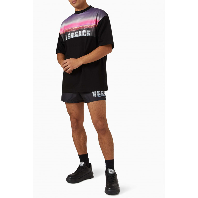 Versace - Baroccodile Swim Shorts in Nylon