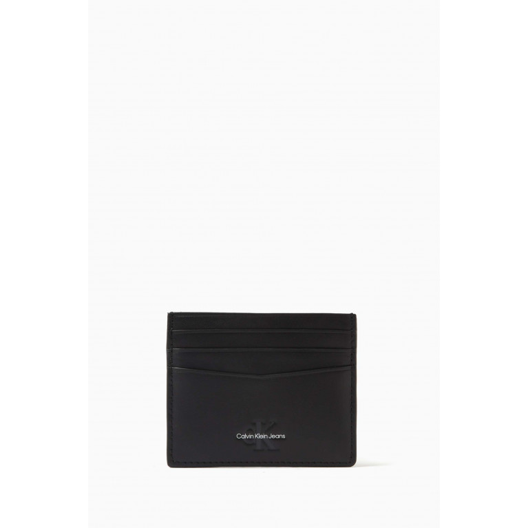 Calvin Klein Jeans - Monogram Card Holder in Leather