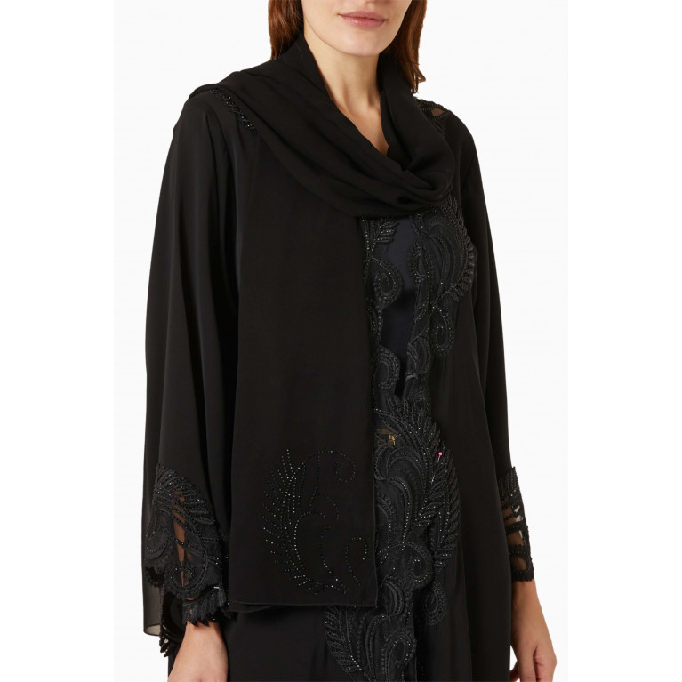 Rauaa Official - Embroidered Abaya in Nada