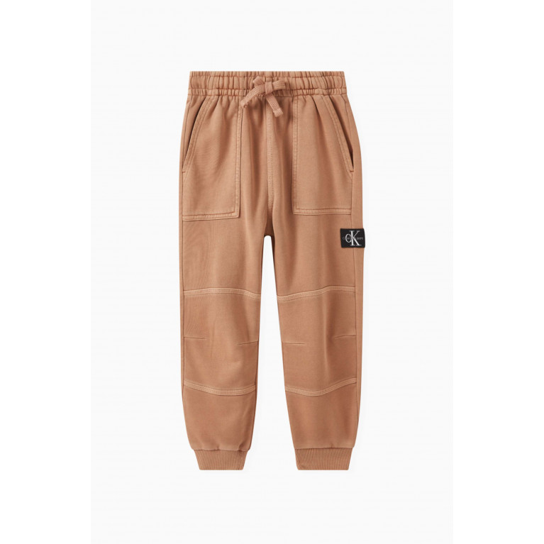 Calvin Klein - Logo-label Sweatpants in Cotton Neutral
