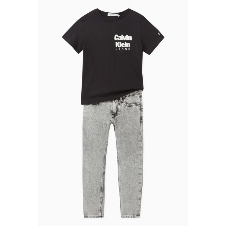 Calvin Klein - Logo T-shirt in Cotton-jersey Black