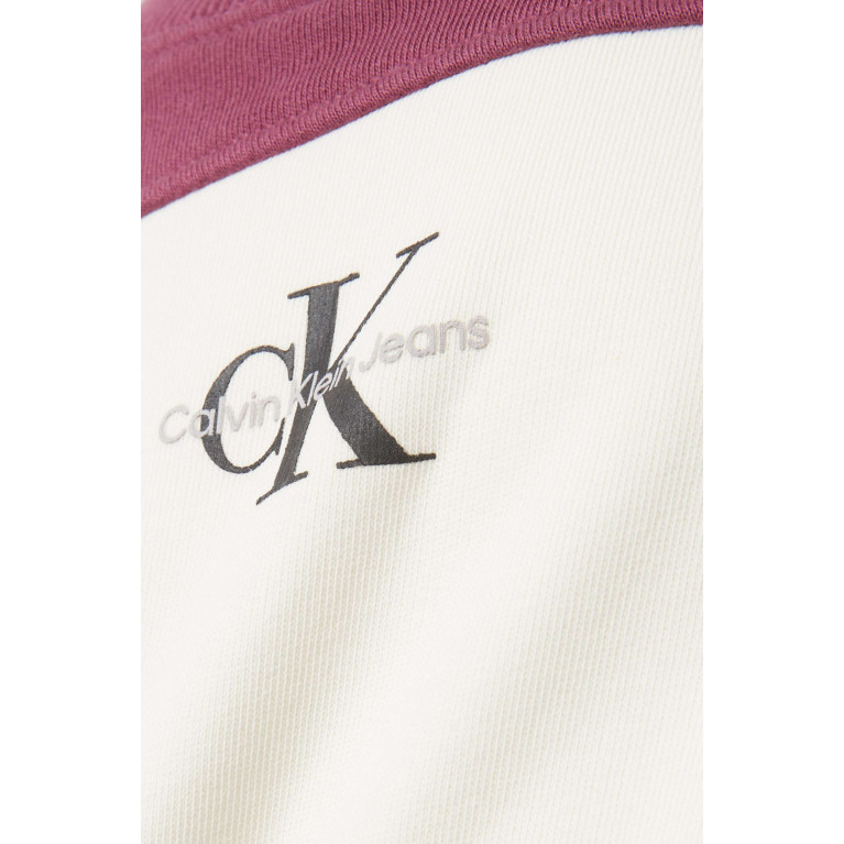 Calvin Klein - Colour-Block Sweatshirt Dress in Organic Cotton Blend