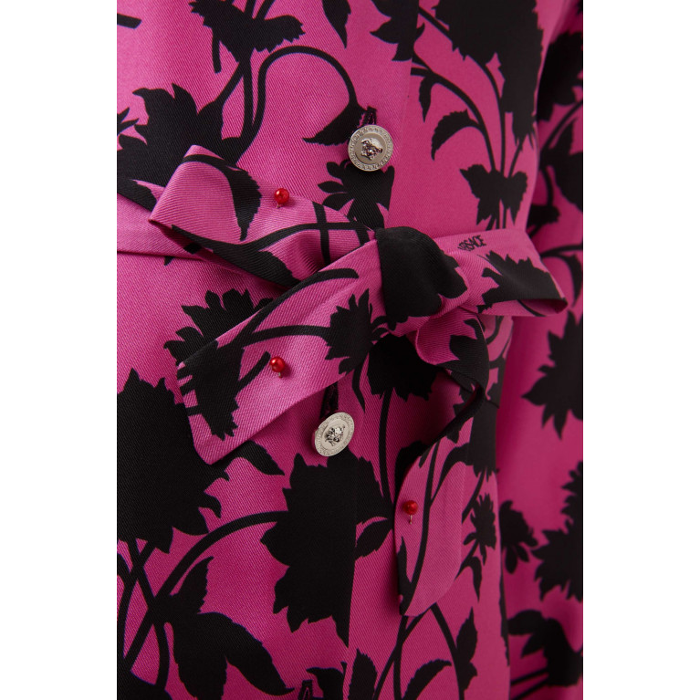 Versace - Floral Print Dress in Silk