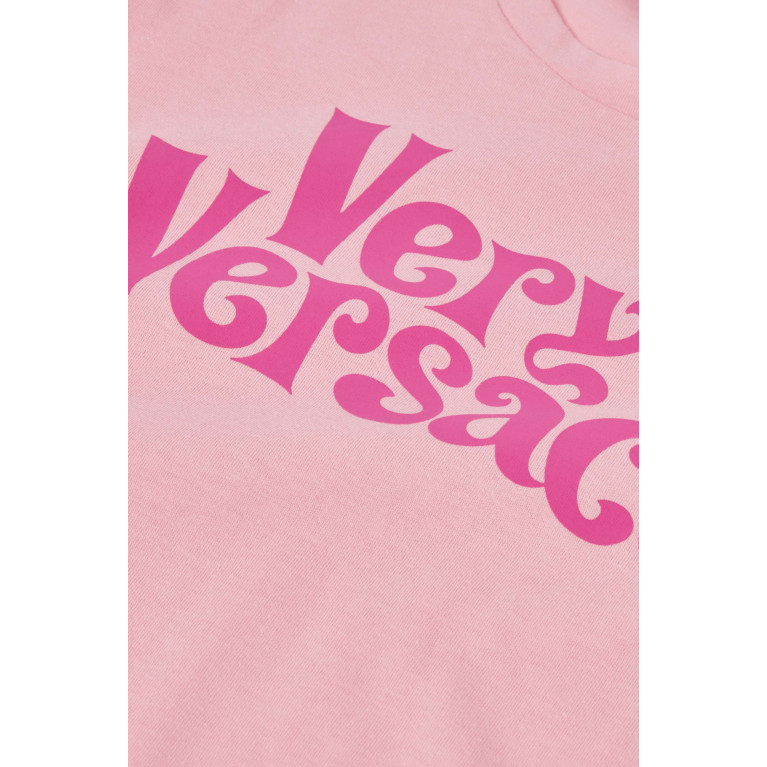 Versace - Graphic Logo-Print T-shirt in Cotton
