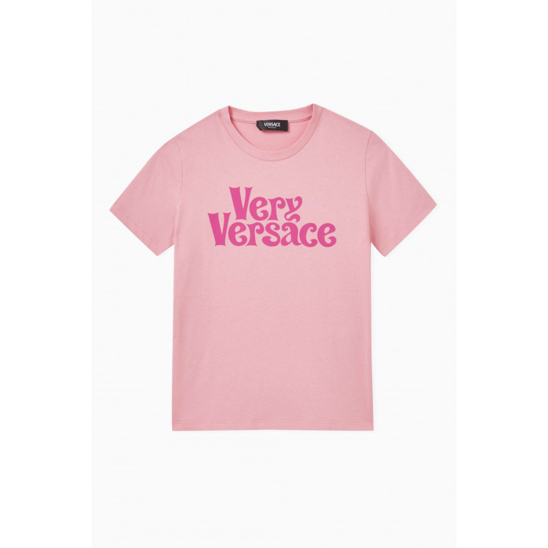 Versace - Graphic Logo-Print T-shirt in Cotton