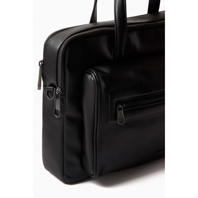 Calvin Klein - Elevated Laptop Bag in Faux-leather