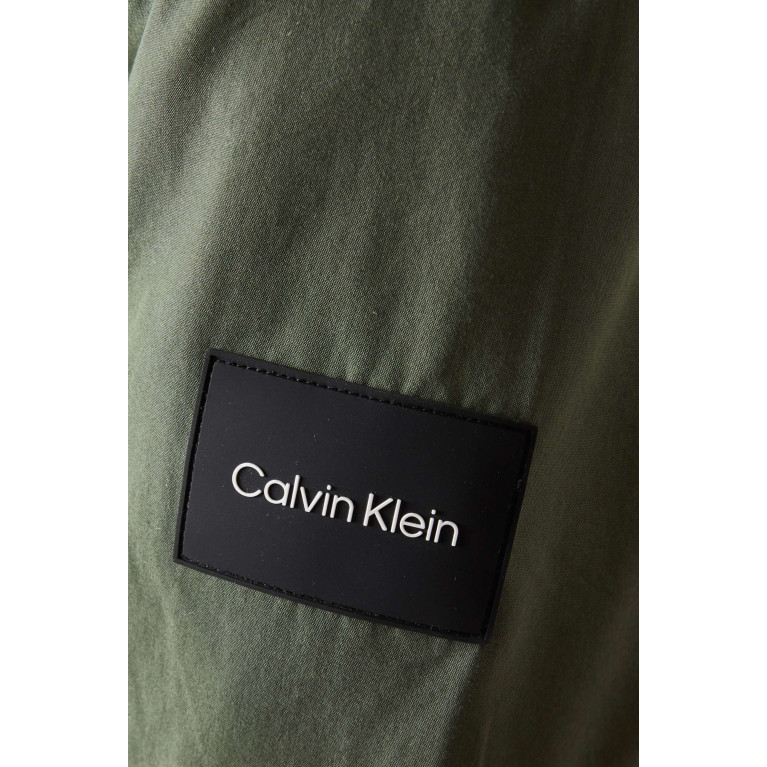 Calvin Klein - Zip Up Shirt Jacket in Cotton-blend