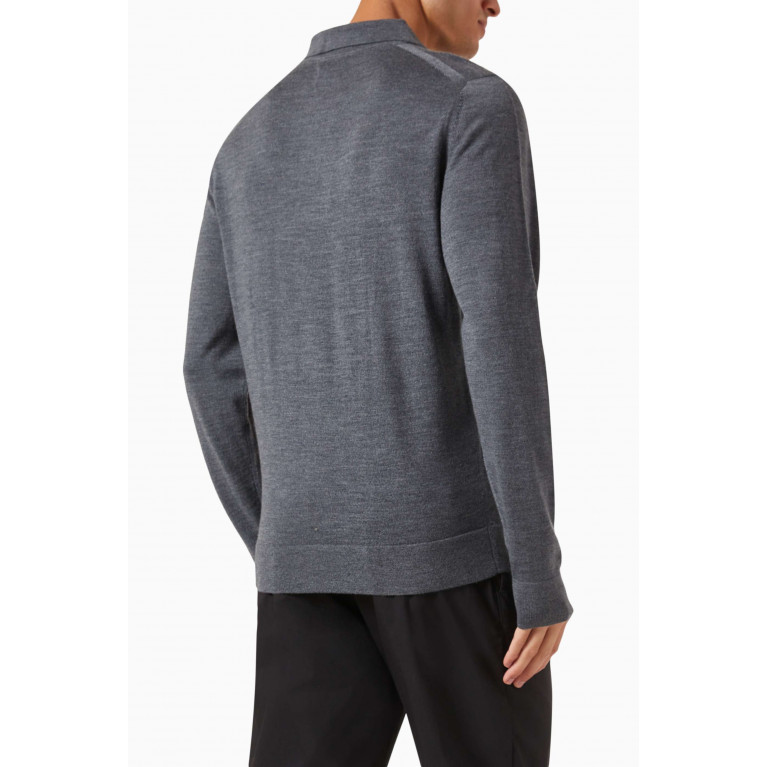 Calvin Klein - Polo Sweater in Merino Wool
