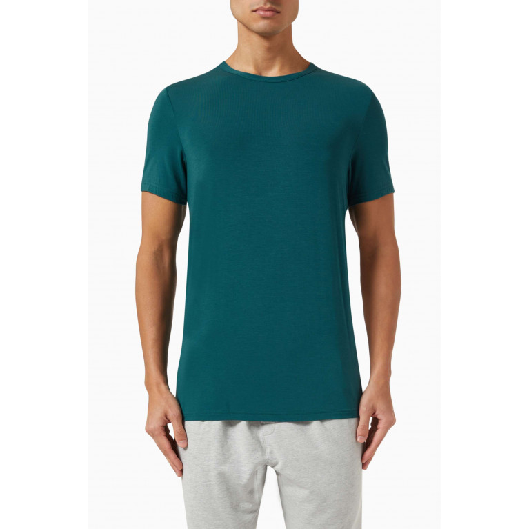 Calvin Klein - Ultra Soft Pyjama T-shirt in Modal-jersey Green