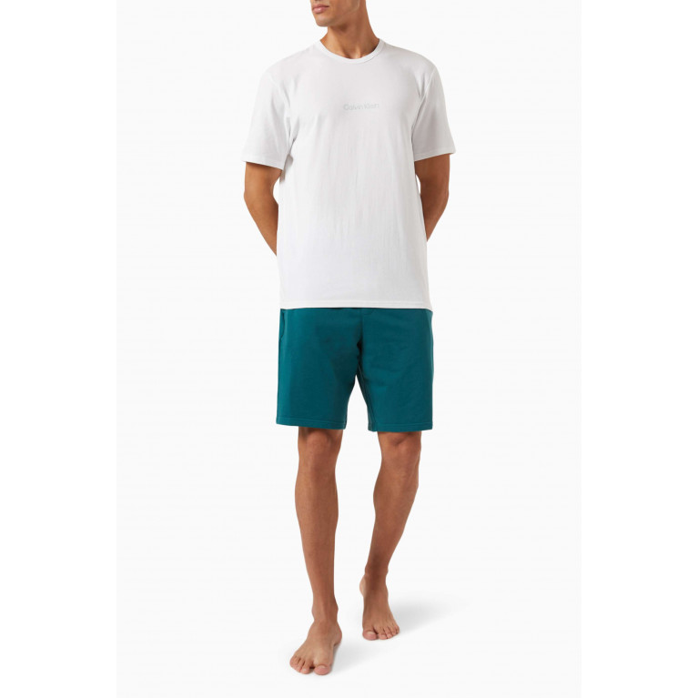 Calvin Klein - Logo Sleep Shorts in Stretch Cotton Blend Terry