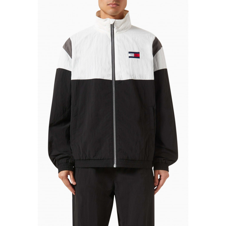 Tommy Jeans - Colour-blocked Track Jacket in Recycled Nylon-poplin
