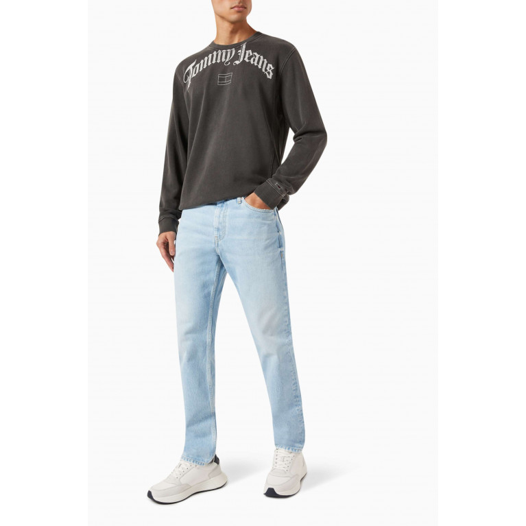 Tommy Jeans - Arch Logo Oversized Sweatshirt in Cotton