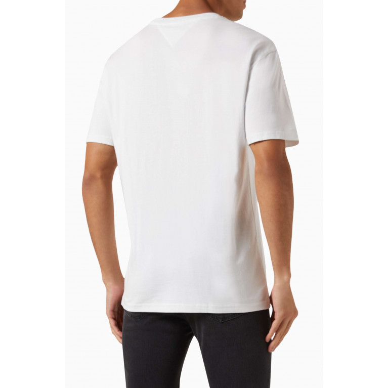Tommy Jeans - Arch Logo Classic T-shirt in Cotton White