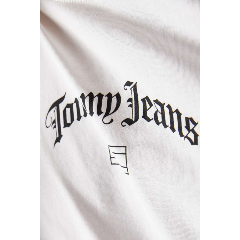 Tommy Jeans - Arch Logo Classic T-shirt in Cotton White