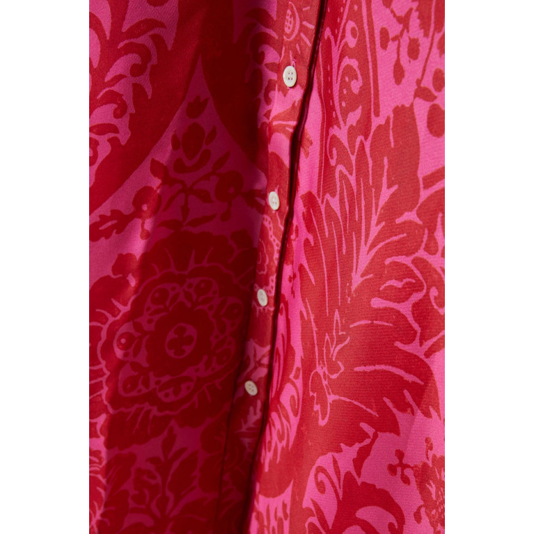 Carolina Herrera - Printed Trench Gown in Silk