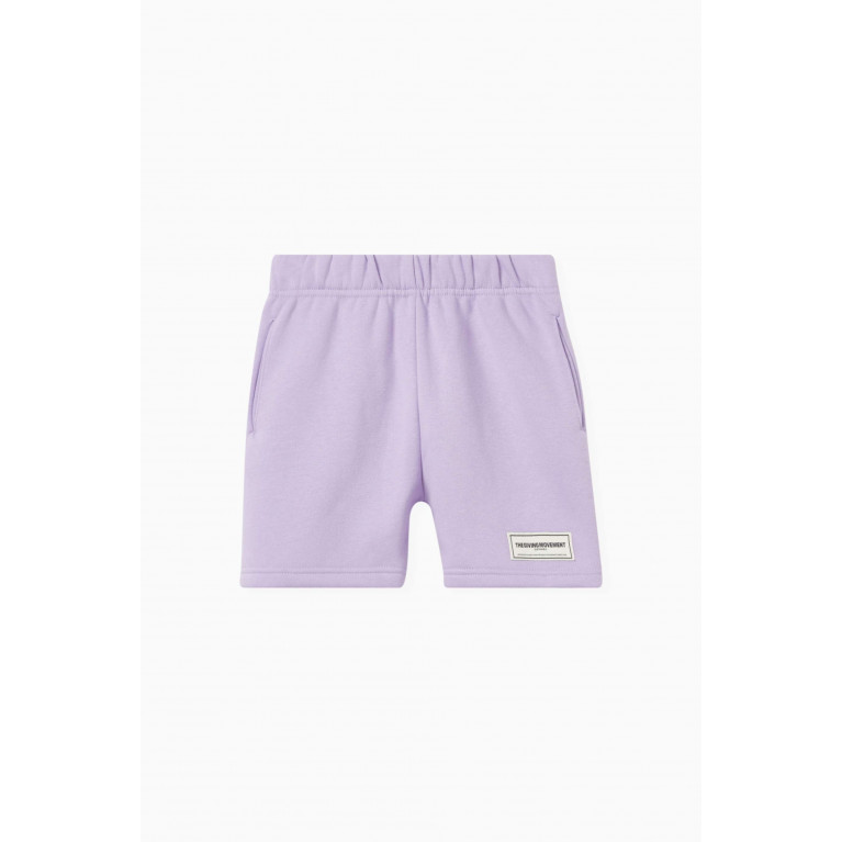 The Giving Movement - Lounge Shorts in Organic-cotton Blend Purple