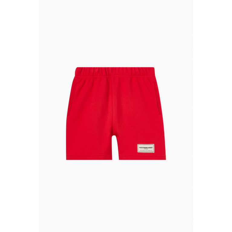 The Giving Movement - Lounge Shorts in Organic-cotton Blend Red