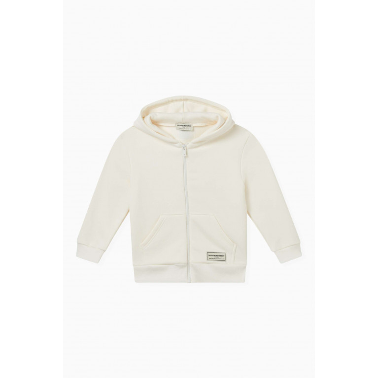 The Giving Movement - Zip Hoodie in Organic Cotton-blend Neutral